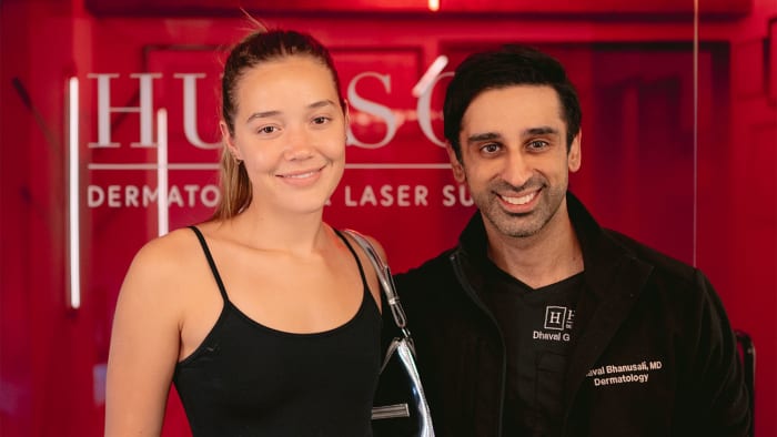 Olivia Ponton and Dr. Bhanusali.